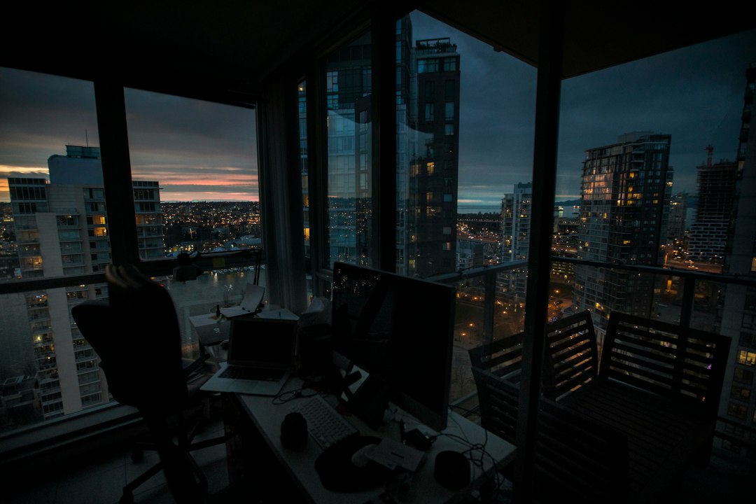 Professional financial research workspace with market screens